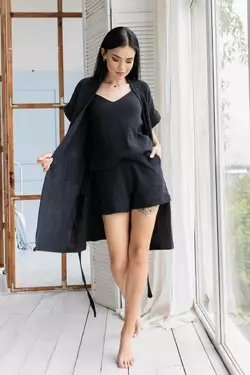 Жіночий комплект з піжамою Кч1808п Чорний